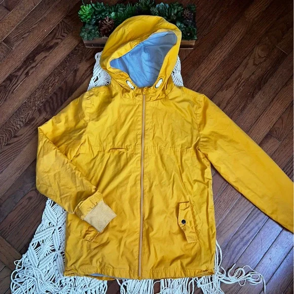 Cat Jack Jackets Coats Cat Jack Yellow Hooded Jacket
